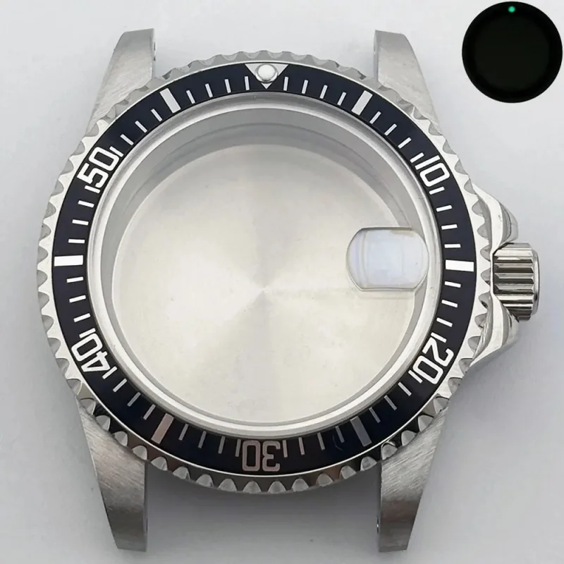 

40mm Cyclops Lens Vintage watch with 316L stainless steel sapphire glass case for NH34 NH35 and NH36 movements