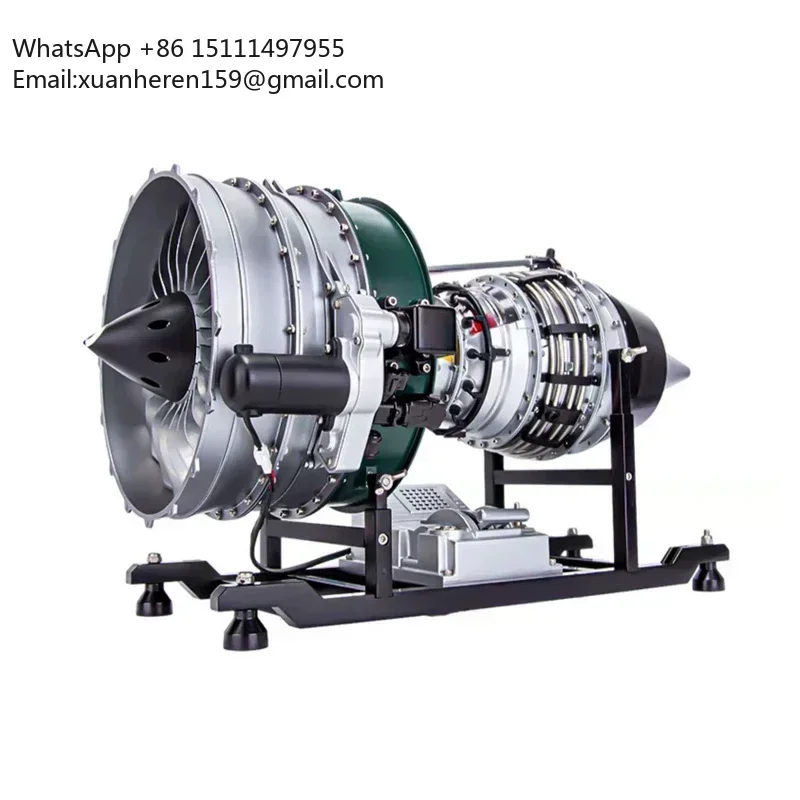 

DIY Twin-spool Turbofan Engine Kits Assembly Kit 1/10 Electric Aircraft Engine Model Aviation Turbofan Engine Metal Movable Toy