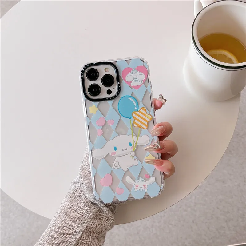 Japan Anime Sanrio Cinamonroll cinnamon roll Phone Case for iPhone 11 12 13 14 15 16 Pro Max Plus X XS XR Apple Strawberry Cover