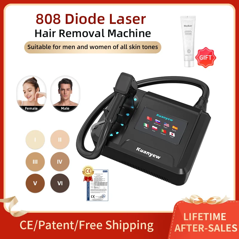 Factory Price 500000 Beat 808nm Diode Laser Hair Remover 2000W Cold And Painless Hair Removal Whitening And Rejuvenating Skin