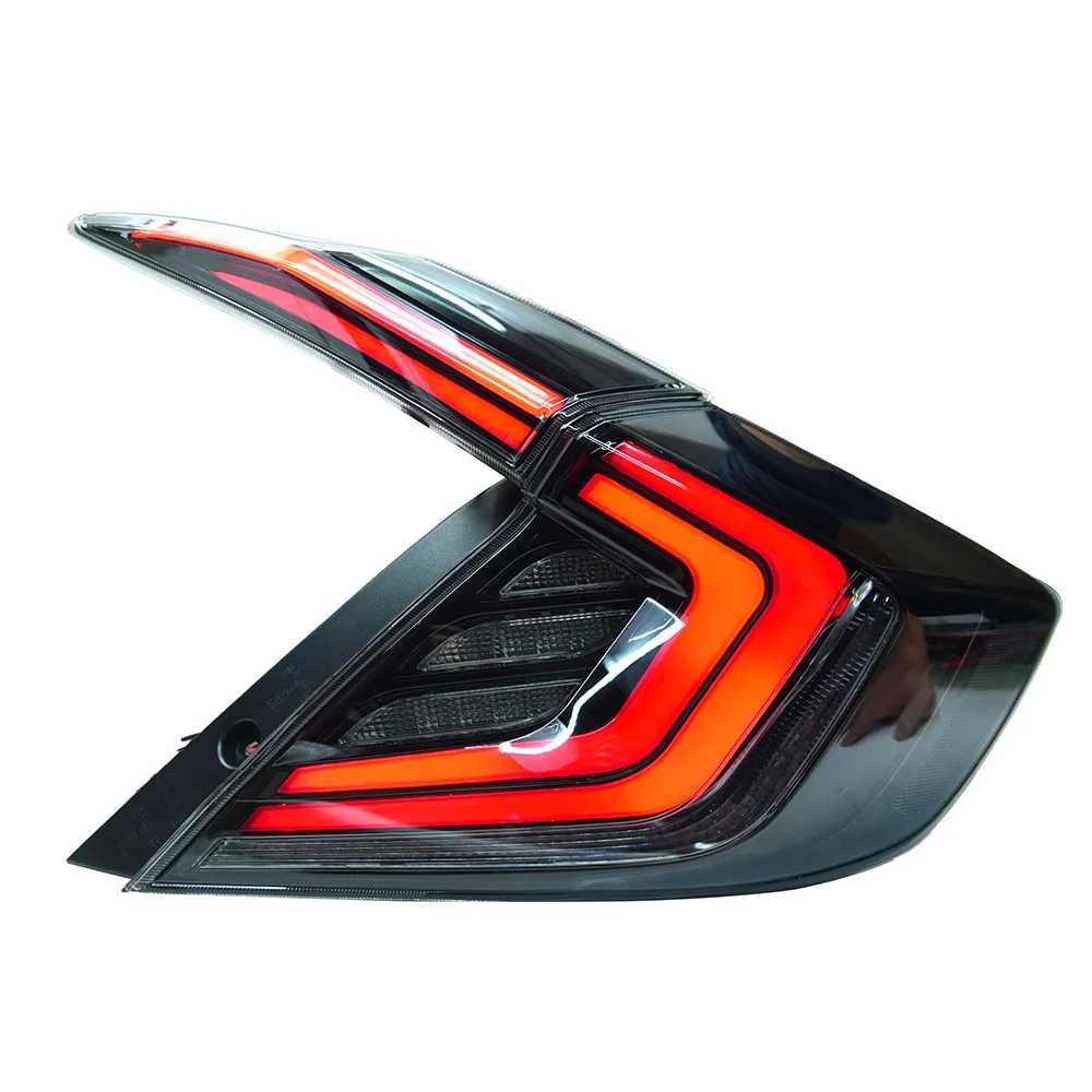 الضوء الخلفي لهوندا سيفيك X G10 LED المصابيح الخلفية 2016-2020 الذيل مصباح تصفيف السيارة DRL إشارة العارض عدسة اكسسوارات السيارات الخلفية #6