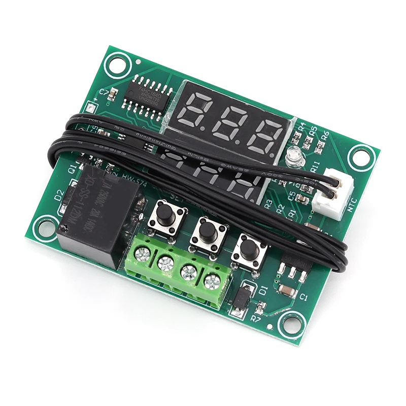 W1219 DC 12V podwójny LED cyfrowy termostat regulator temperatury regulator temperatury przełącznik sterujący moduł czujnika NTC 10K