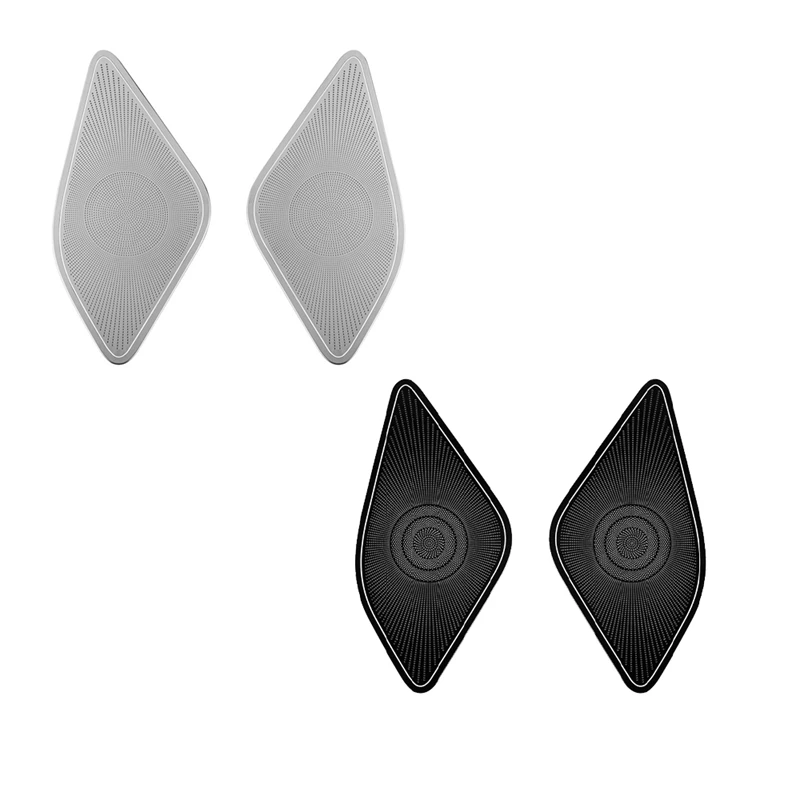 

Для Toyota Alphard 40 Series 2023 + Нержавеющая сталь Стайлинг автомобиля Средняя дверь Крышка громкоговорителя Аксессуары для интерьера Черный