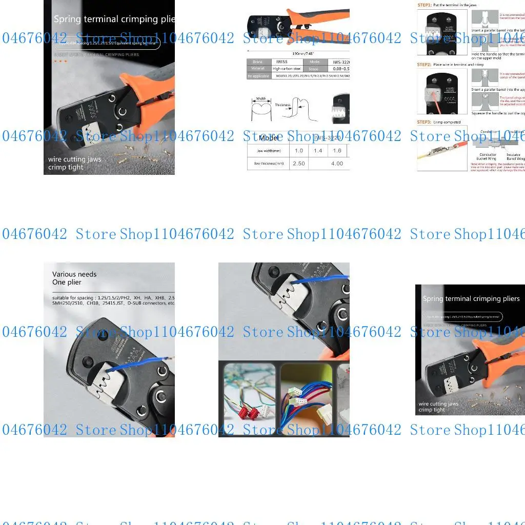 

5asd Electrical Crimping Tool for Heat Shrink Connectors Spring Terminal Crimping