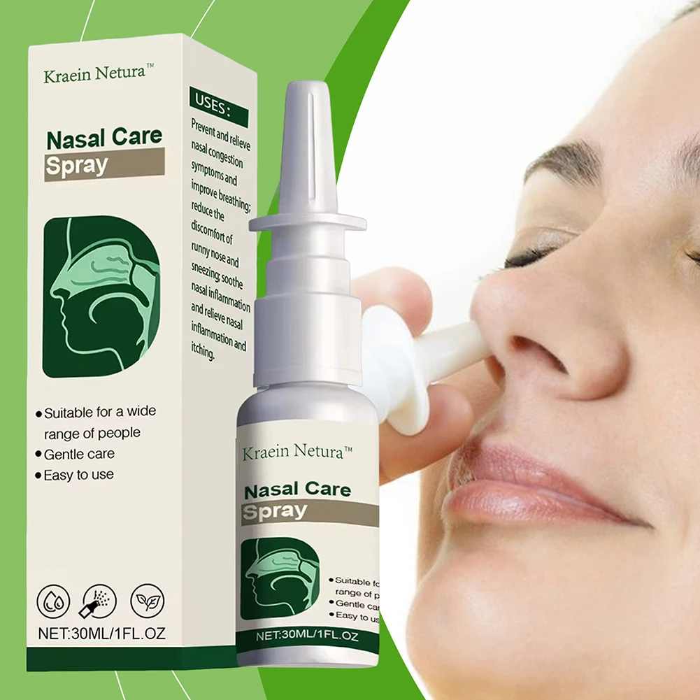 Nasal Care Spray Burdock Extract Deeply Cleanses Nasal Cavity Unblocks Breathing Herbal Sinus Congestion Relief Spray Nose Care