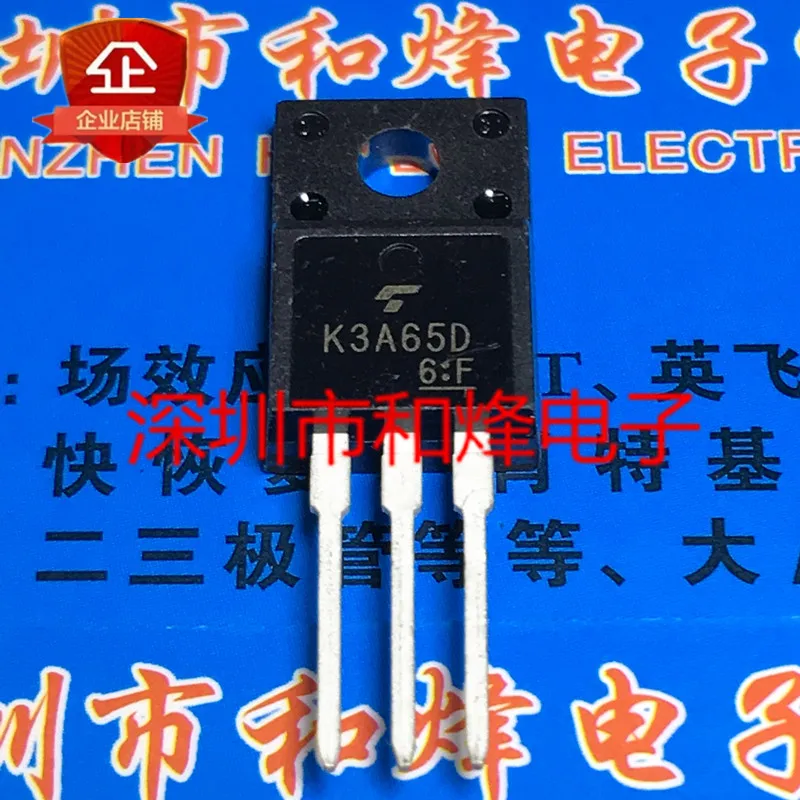 5PCS-10PCS K3A65D TK3A65D  TO-220F 650V 3A  New And Original On Stock