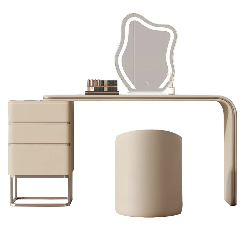 

Simple and modern makeup light luxury small apartment storage chest integrated makeup table