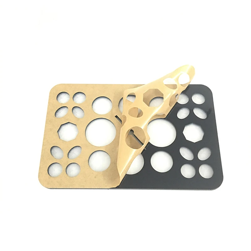 Estante de secado de brochas de maquillaje, soporte plegable con 10 mallas, 26/14 agujeros, soporte para secador de brochas de maquillaje