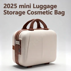 2025 new hard shell portable travel hand-held mini luggage storage toiletries cosmetic bag password lock to protect cosmetics