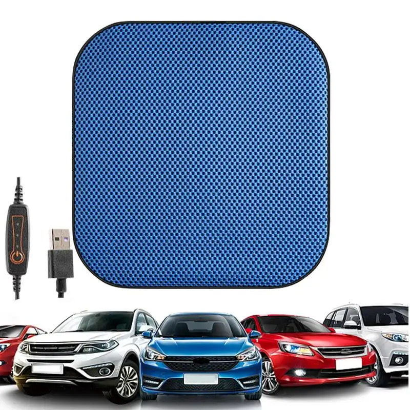 Car Seat Cooling Cushion Pad Automotive Comfort Cooling Cushion With 3 Wind Speed Breathable Seat Pad USB Interface Car Cooler