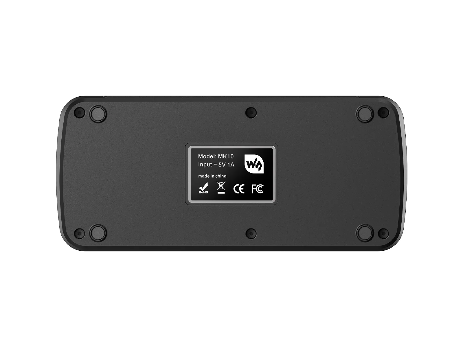 Waveshare MK10 Multi-Functional AI Voice Control Panel,2.01inch Secondary Screen, Supports Linux + QMK Dual-System Architecture