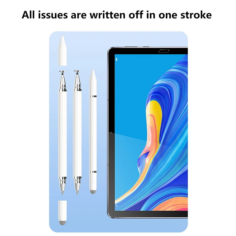 Wenku Magnetic Adsorption 4 in 1 Universal Capacitive Stylus Pen Tips Screw With Ink No Battery for Android Touch Screens Iphone