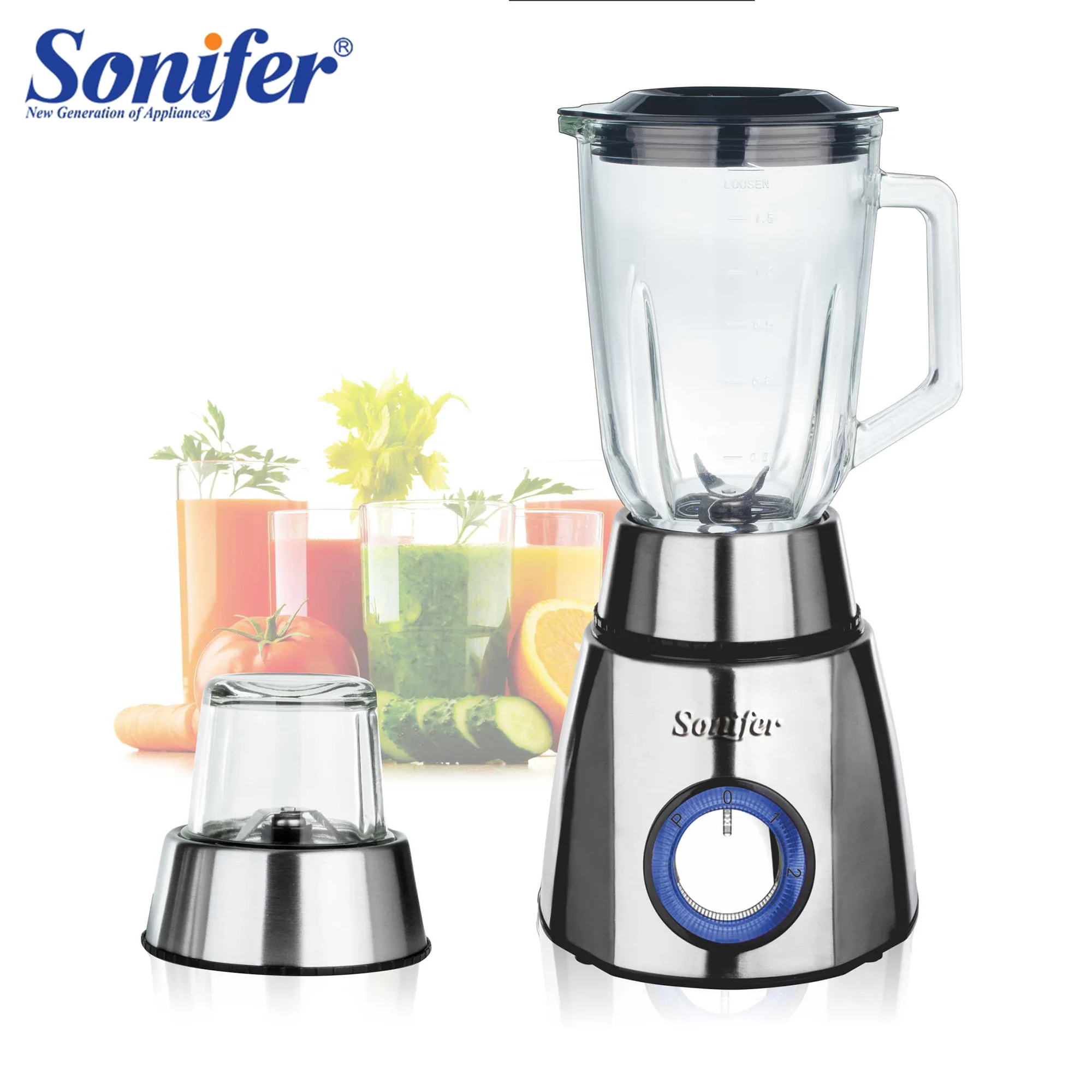 

2 in 1 Stand Blender&Meat Grinder&Juicer&Grinding 400W Stainless Steel Kitchen Mixer Fruit Food Processor Ice Smoothies Sonifer