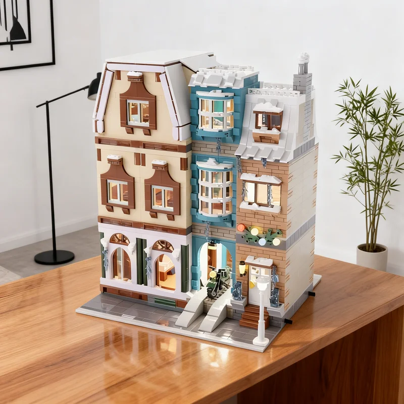 

3616pcs MOC 24 Advent Street Modular Streetscape Model Building Blocks Creative Gift DIY Display Decor Adult Premium Kids Desk