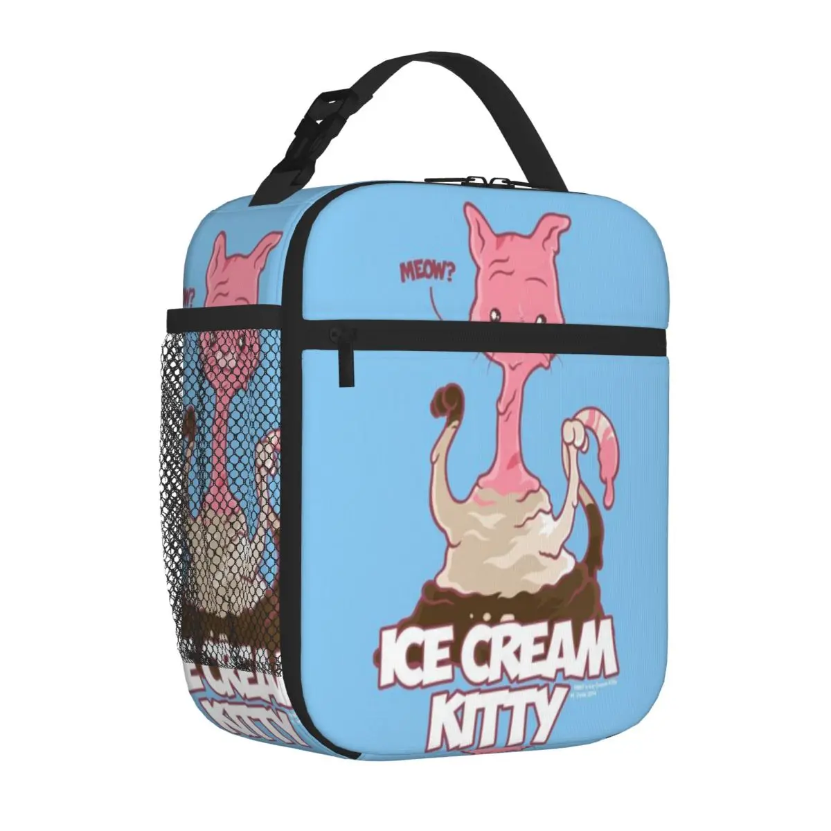 Bestselling Ice Cream Kitty Plain Design Cooler Lunch Bag Children Outing Travel Lunch Bag