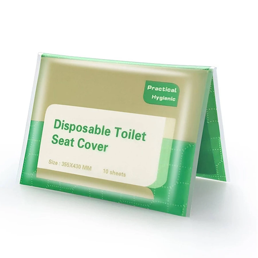 10-100pcs Disposable Paper Toilet Seat Cushion Water-soluble Sanitary Toilet Seat Pads Outing Personal Travel Hygiene Supplies