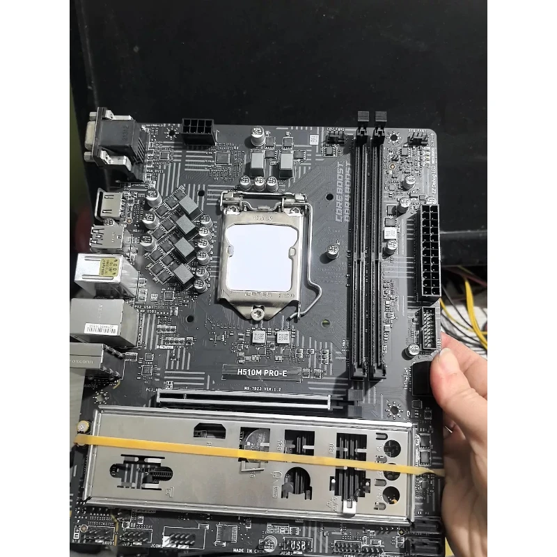used for  MSI H510M PRO-E Used Board With I/O Shield No M.2 Support 10-11th Gen CPU DDR4 Micro ATX