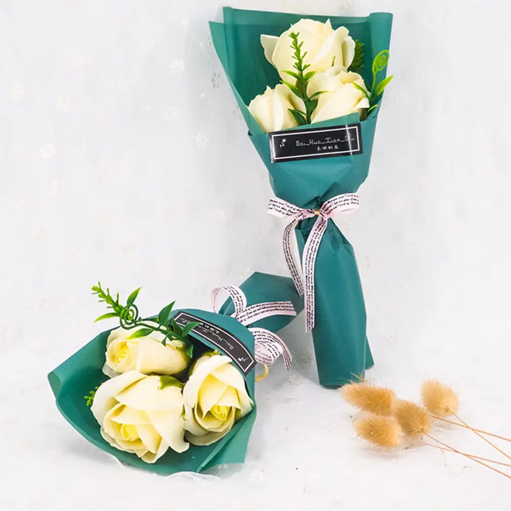 Soap Rose Flower Wedding Wall Home vase Garden wreath Decor Holiday Party Diy Gift box Bride bouquet Wrist Flower Accessories - Image 6