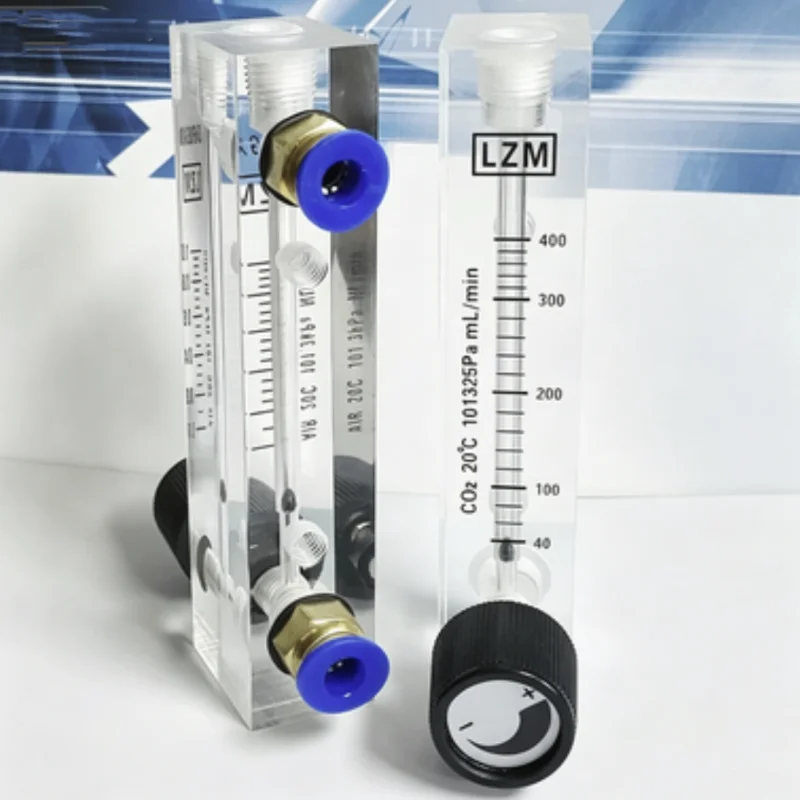 LZM-6T CO2 Gas Flow Meter Controller Adjustable Panel Acrylic Rotameter for Gas Monitoring And Control