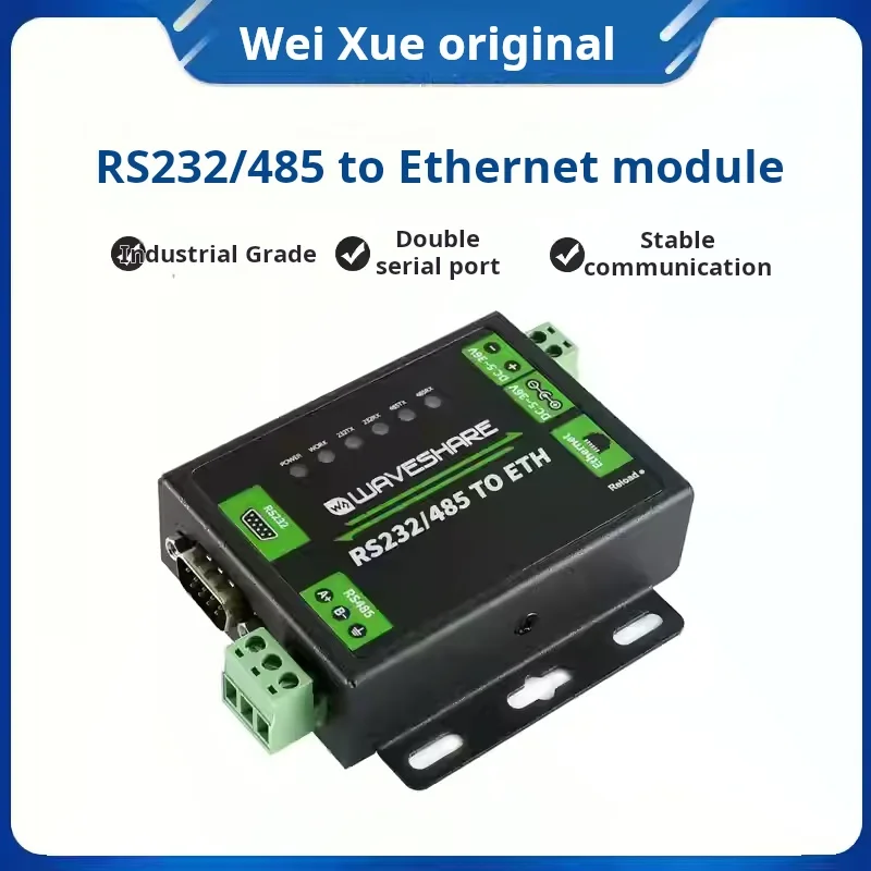 modulo-de-puerto-de-red-waveshare-rs232-485-ethernet-de-doble-puerto-serie-rj45-gateway-modbus-grado-industrial