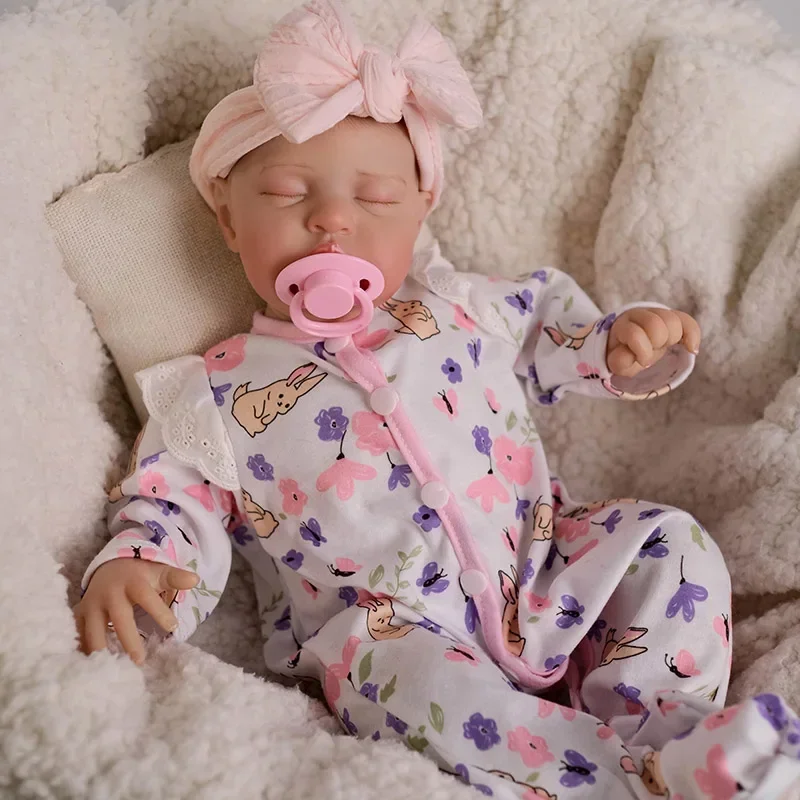 48cm Teddy Soft Cuddly Cloth Body Reborn Popular Limited Edition Doll Newborn Doll Lifelike Soft Real Soft Touch