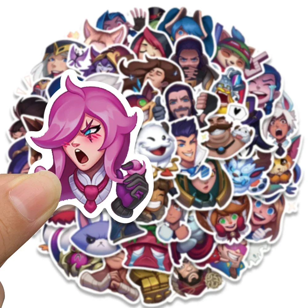 

2025 50pcs Vinyl Laptop Decals Funny Cartoon Game Characters Stickers For Luggage Guitar Phone Diary Bicycle Waterproof Graffiti