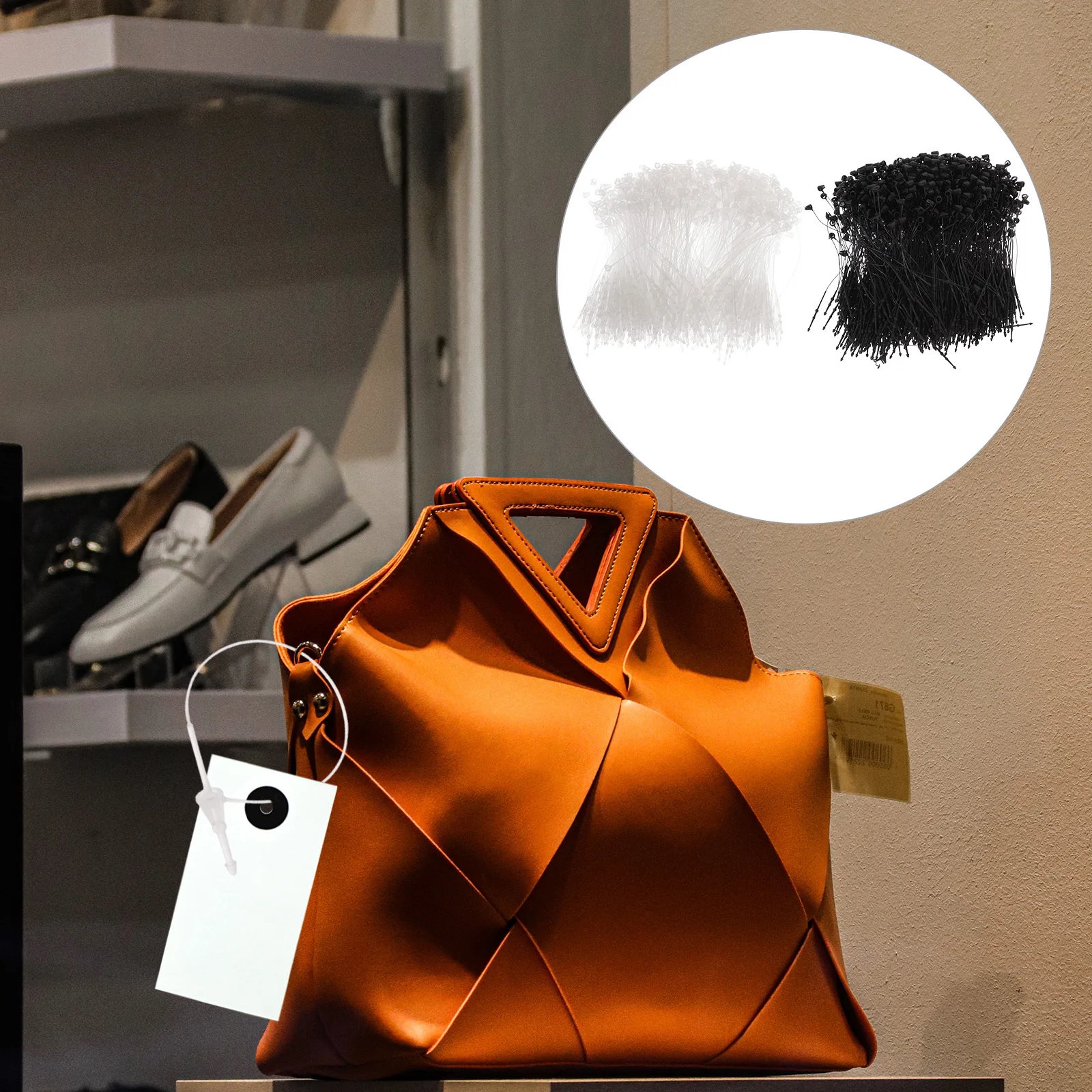 2000 قطعة سلسلة معلقة أقفال المفاجئة البلاستيك علامة السحابات للملابس تسميات متجر ديكور علامة الحبال التسمية اكسسوارات معلقة العلامات