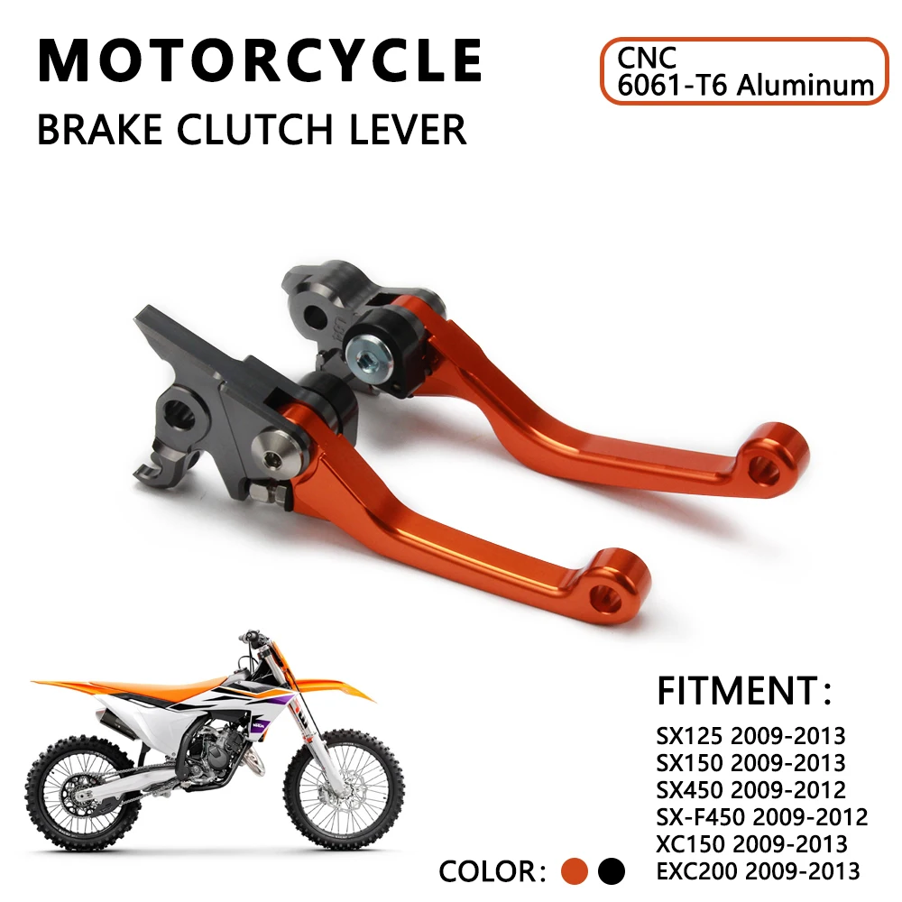 Motorrad CNC Kupplung Bremshebel Und Fußrasten Pedale Ruht Fußrasten Für KTM SX125 XC150 SX150 EXC200 SX450F SX450 2009-2013
