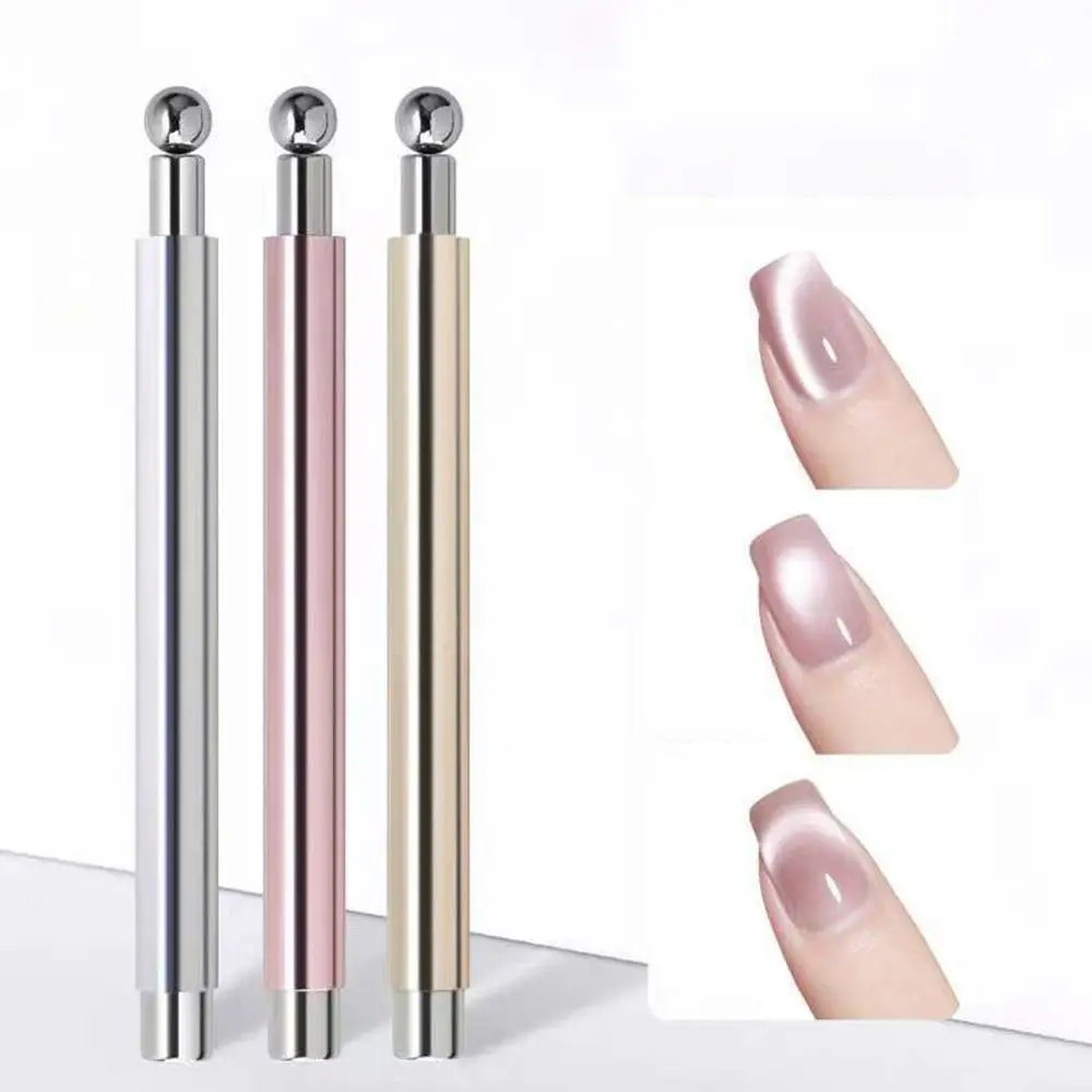 Magnetic Suction Nail Magnetic Stick Dual-purpose Double Headed Cat Eye Nail Glue Magnetic Iron Rod Convenient