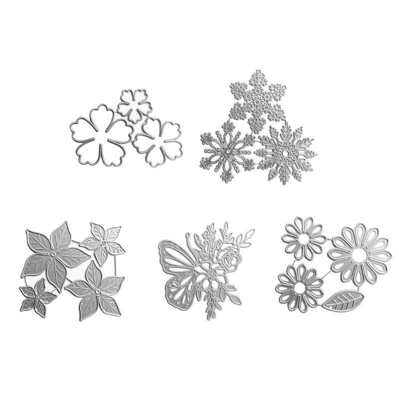 

Y1UB Flower Metal Cutting Dies DIY Craft Carbon Steel Embossing Template Stencil Mold