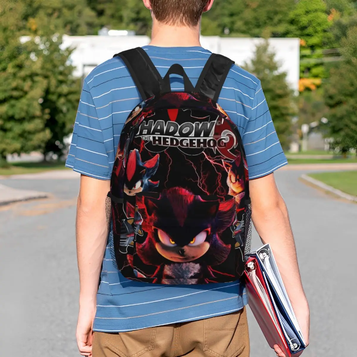 S-Shadow-S T-The-S H-Hedgehog-S على ظهره طالب بنين بنات حقيبة كتب الأطفال حقيبة مدرسية كمبيوتر محمول حقائب كتف للرجال والنساء