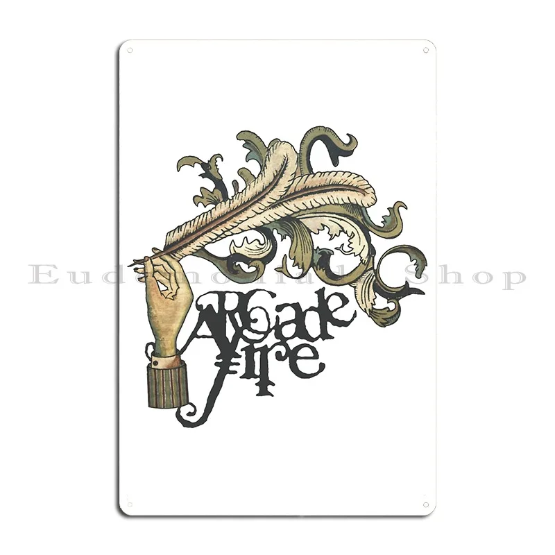 Arcade Fire Funeral Metal Plaque Poster Garage Garage Cave Designing Designing Tin Sign Poster