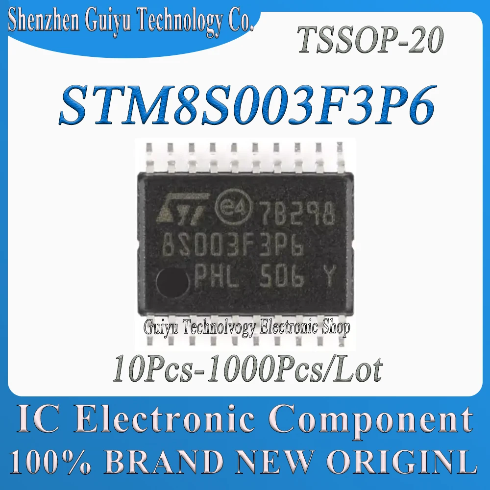 

10 шт.-1000 шт./лот STM8S003F3P6 STM8S003F3P6TR STM8S003F3 STM8S003 STM8S TSSOP-20 IC чип BOM Service