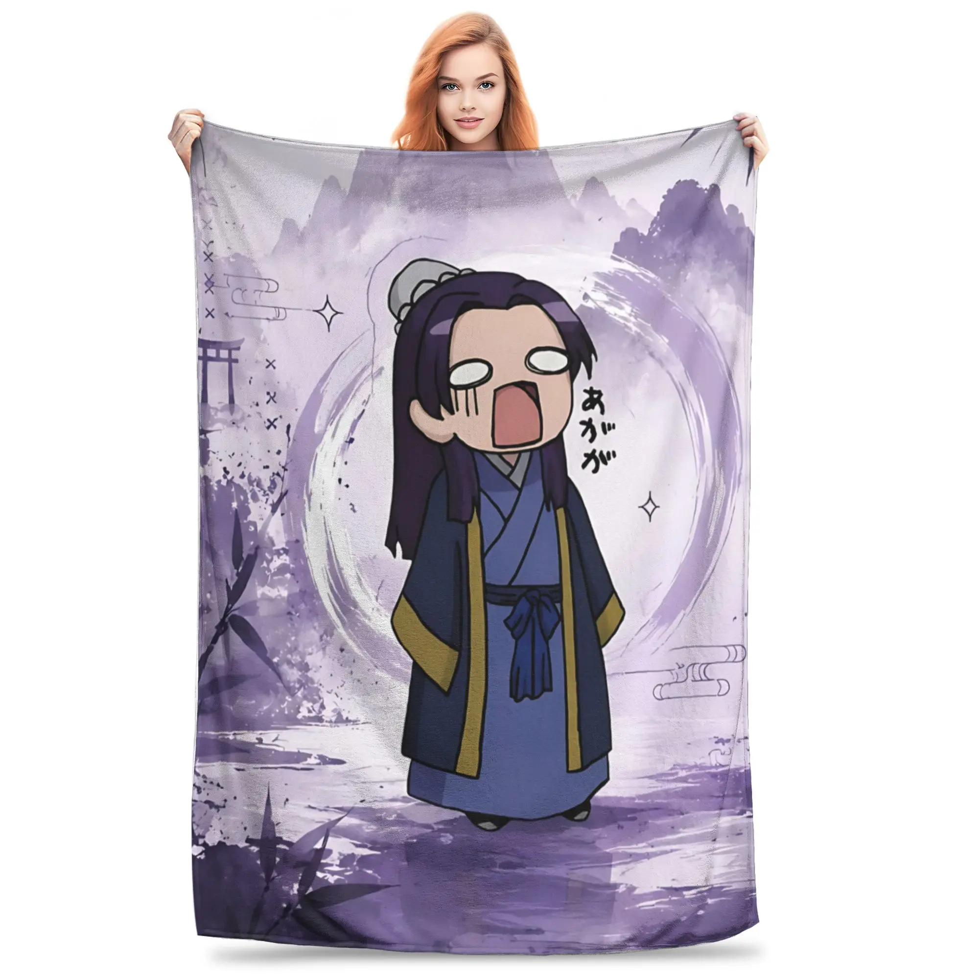 1PC home Cutecore The Apothecary MAOMAO  Blanket Super Cosy Plush Home Living Room Sofa halloween
