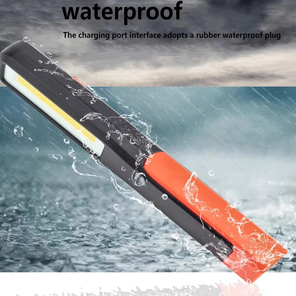 Powerful COB LED Work Light Car Garage Mechanic Lamp USB Rechargeable Flashlight Magnetic Torch Emergency Light Warning Light view 4