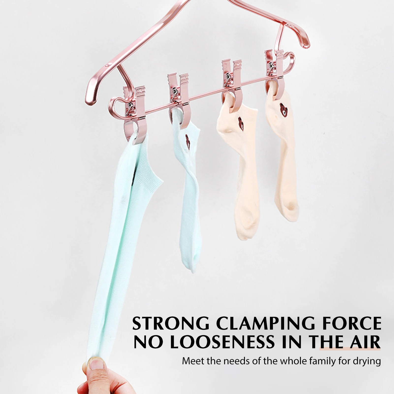 Non-Slip Coat Hangers With Removable Clip Anti Slip Anti-corrosion Waterproof For Wardrobe & Closet Organizer