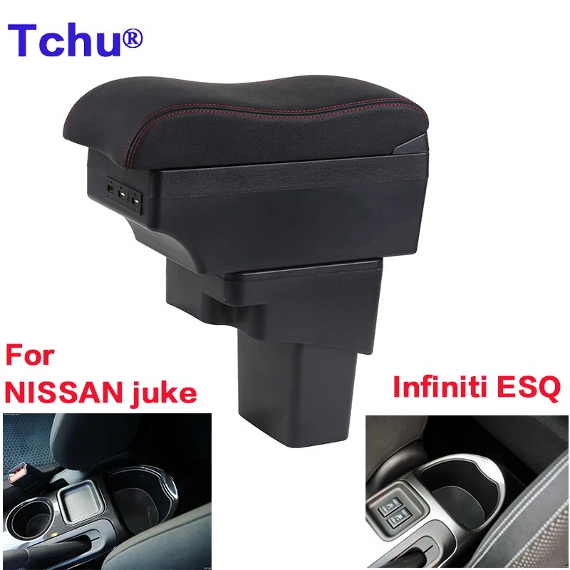 

For NISSAN juke armrest box for Infiniti ESQ car armrest box 2010-2019 USB extension multifunctional car armrest box