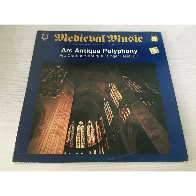 

MEDIEVAL MUSIC ARS ANTIQUA POLYPHONY EDGAR FLEET LP Vinyl Record for All Compatible Turntables
