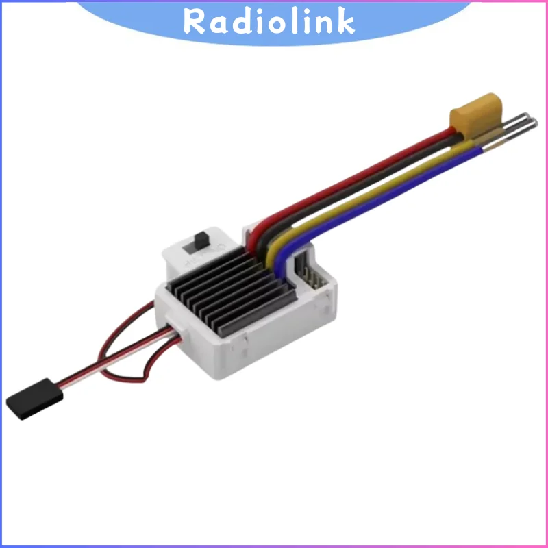 

Radiolink COOL 9030 90A Высокомощный водонепроницаемый матовый регулятор скорости с 5,5 В, 3 А и 7,5 В BEC Traxxas SCX10, радиоуправляемые автомобили HSP, лодки, гусеничные