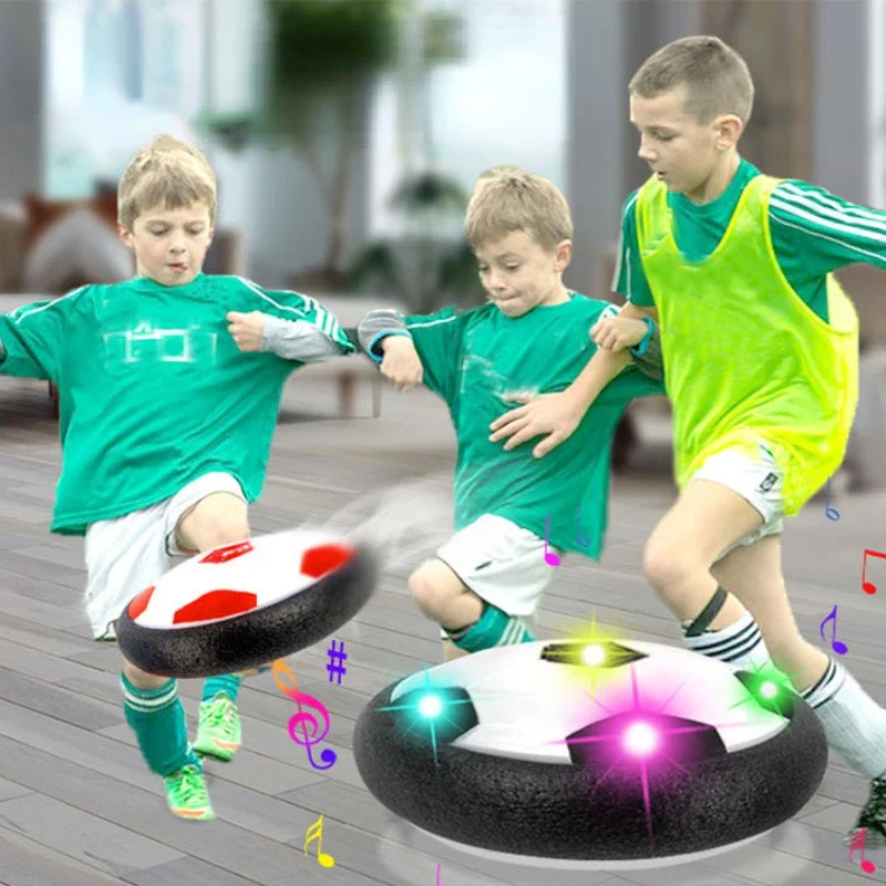 

Sport Kids Levitate Suspending Soccer Ball Air Cushion Floating Foam Football with LED Light Gliding Toys Soccer Toys Kids Gifts