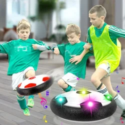 Sport Kids Levitate Suspending Soccer Ball Air Cushion Floating Foam Football with LED Light Gliding Toys Soccer Toys Kids Gifts