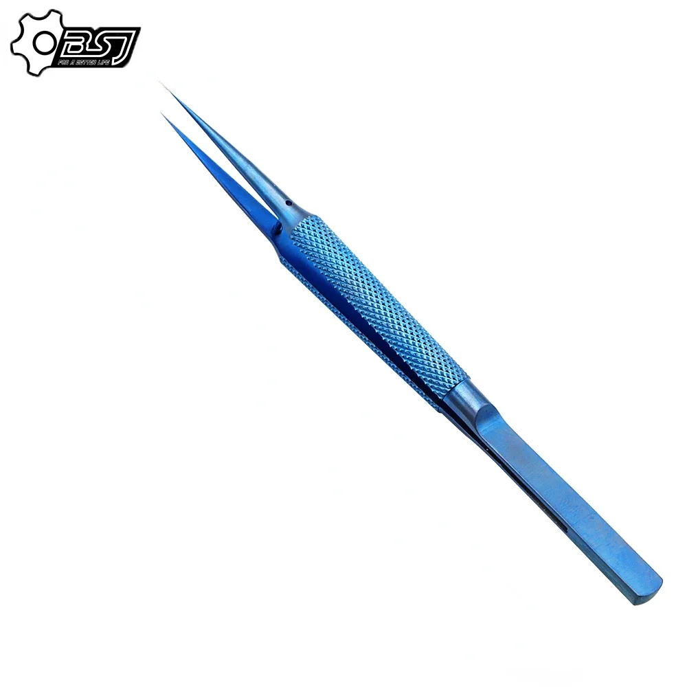 Titanium Alloy Tweezers Professional Maintenance Tool 0.15mm Edge Precision Fingerprint Tweezers