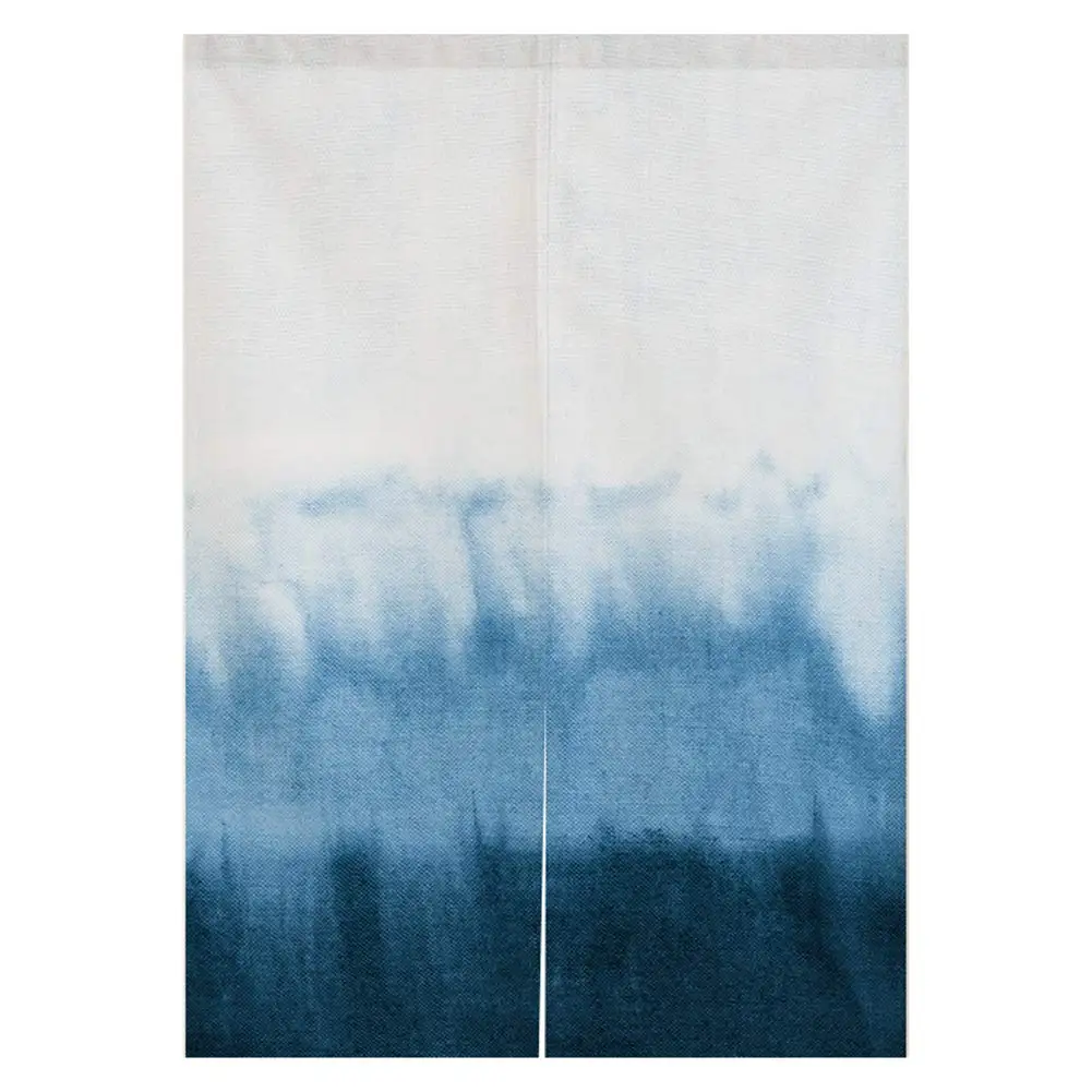 Japanese Indigo Noren Doorway Curtain Tapestry Tie Dye Pattern Door Curtain Rustic Boho Ethnic Room Divider Home Decoration