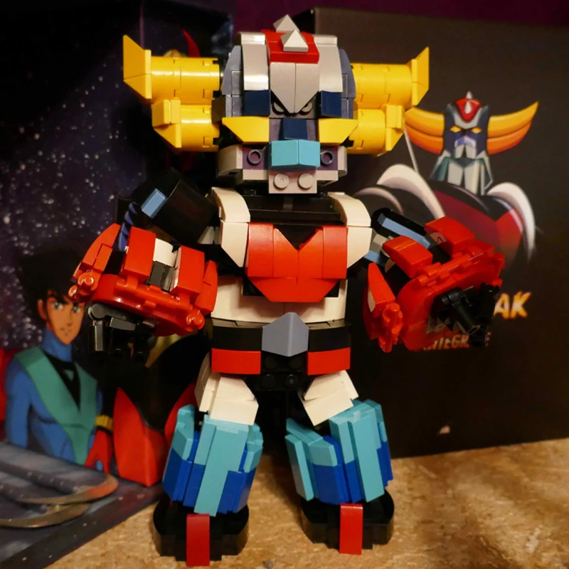 Moc Robot Goldoraked Anime Figure Building Block Technical Mecha Movie Constructor Model Brick Set Children Toys Kid Gifts