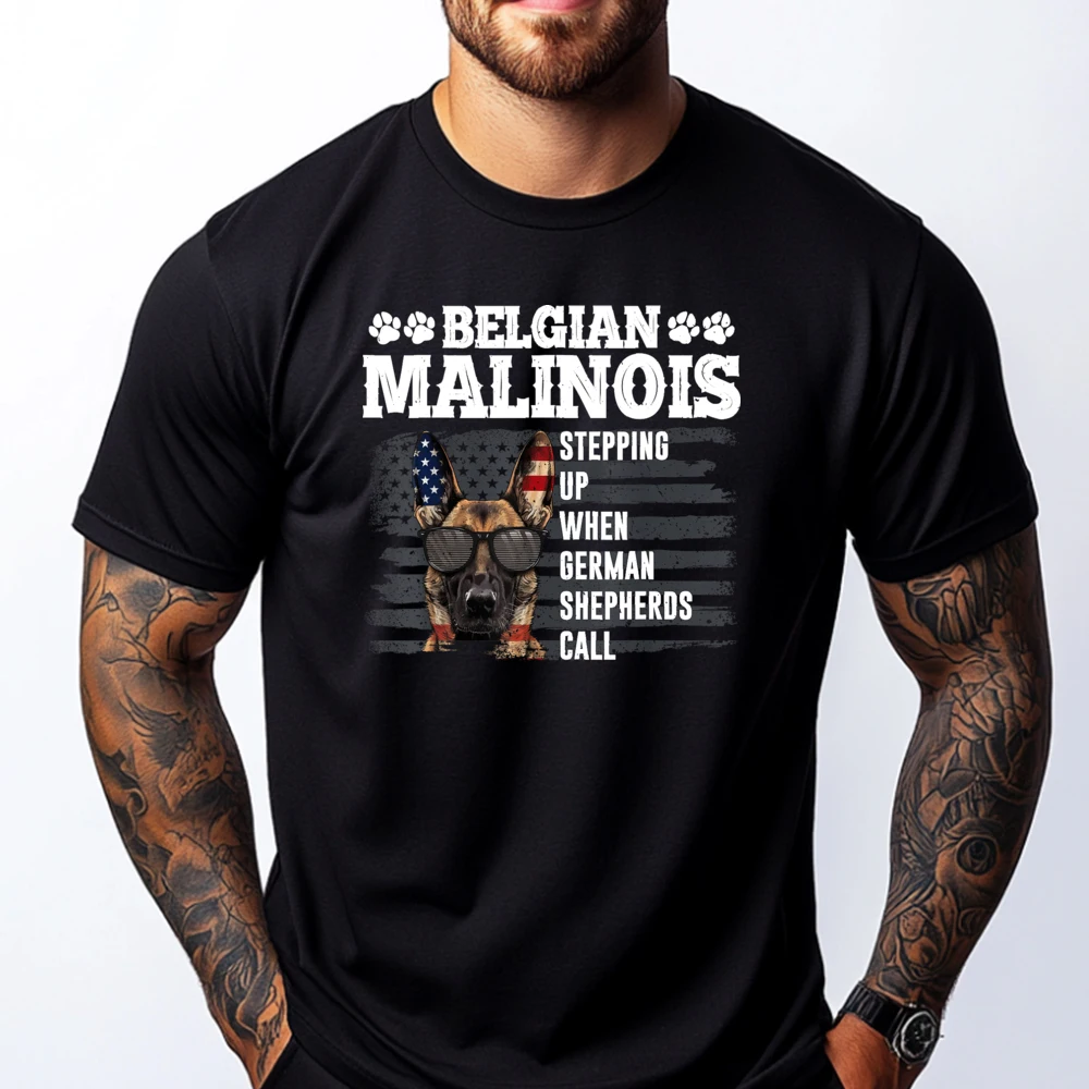 

Belgian Malinois Belgian Shepherd Malinois Graphic Cotton Streetwear Short Sleeve Luxury T Shirt Casual