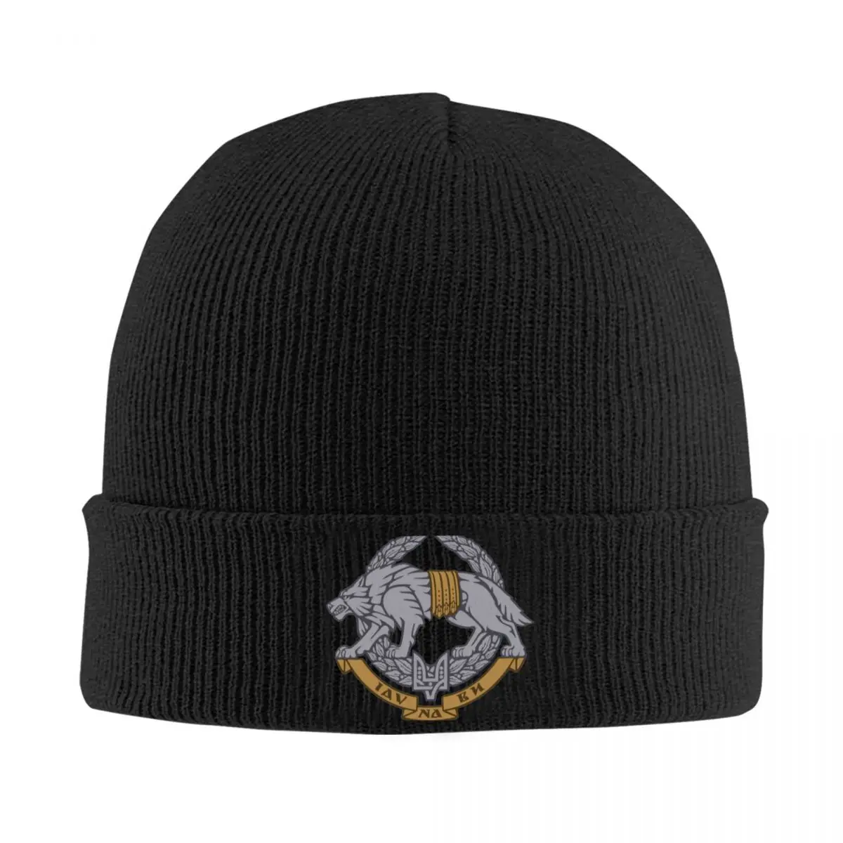 

Ukraine Special Operations Forces Wolf Knitted Bonnet Caps Fashion Keep Warm Hats