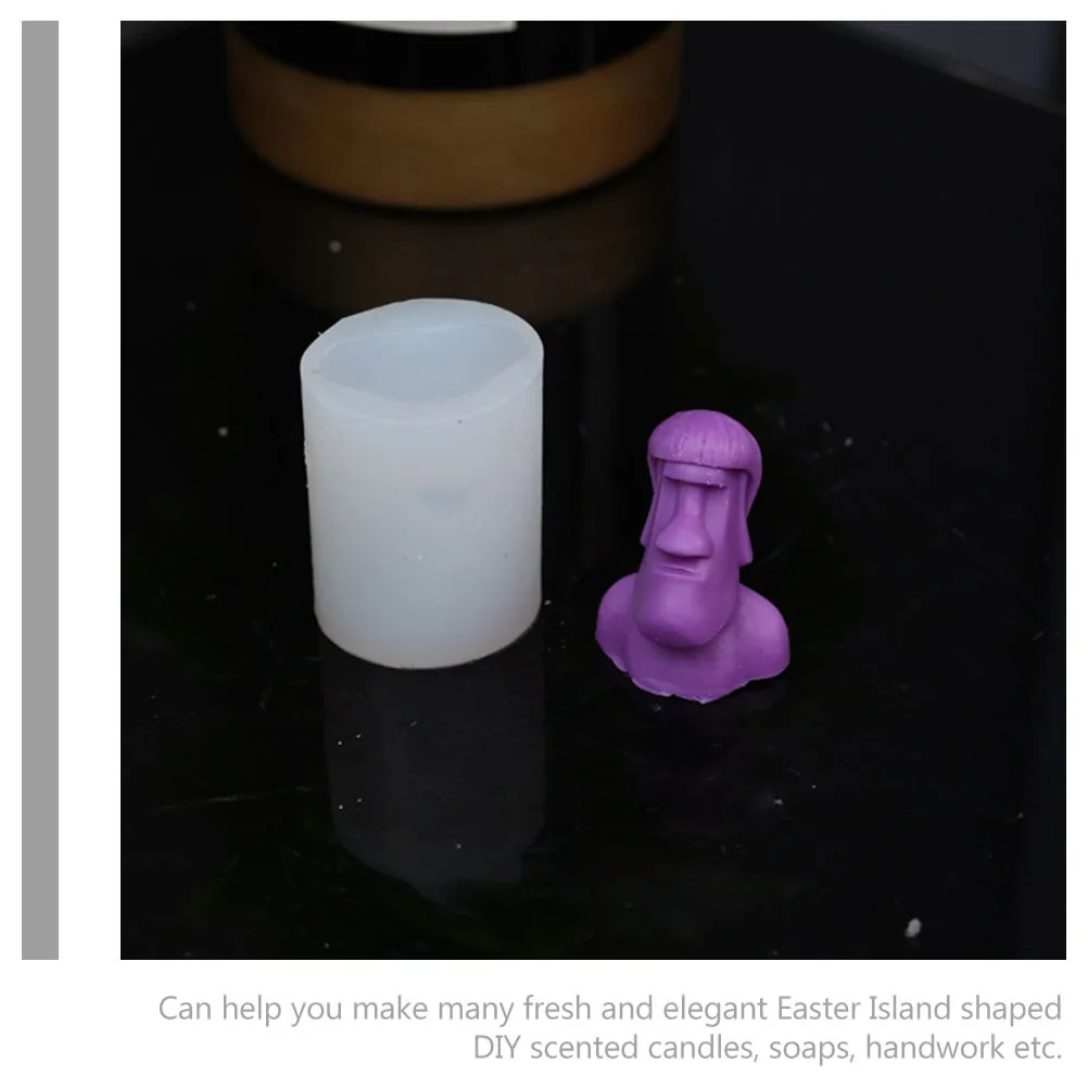 

2Pcs Stone Statue Mold Silicone Molds for Making Candles DIY Scented Wax Crafts Head Planter Unique