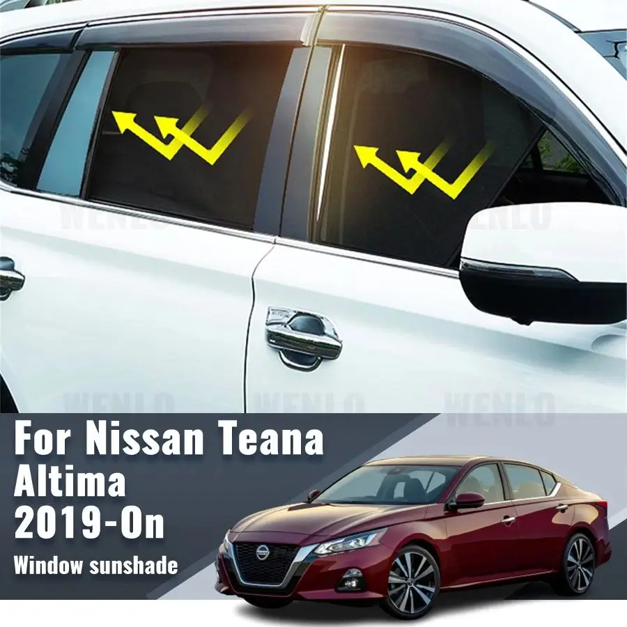 

For Nissan Teana Altima 2019 2020 2021 2022 2023 2024 Car Sunshade Magnetic Front Windshield Curtain Rear Side Window Sun Shade