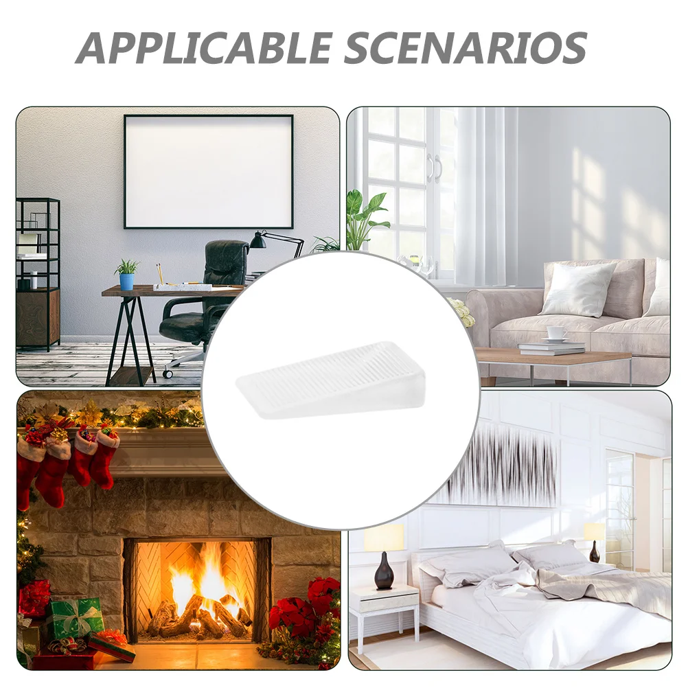 4 قطعة أسافين تسوية الأثاث الحشوات البلاستيكية لجدول رف الكتب خزانة مثبت الباب أدوات تحسين المنزل مستوي #4