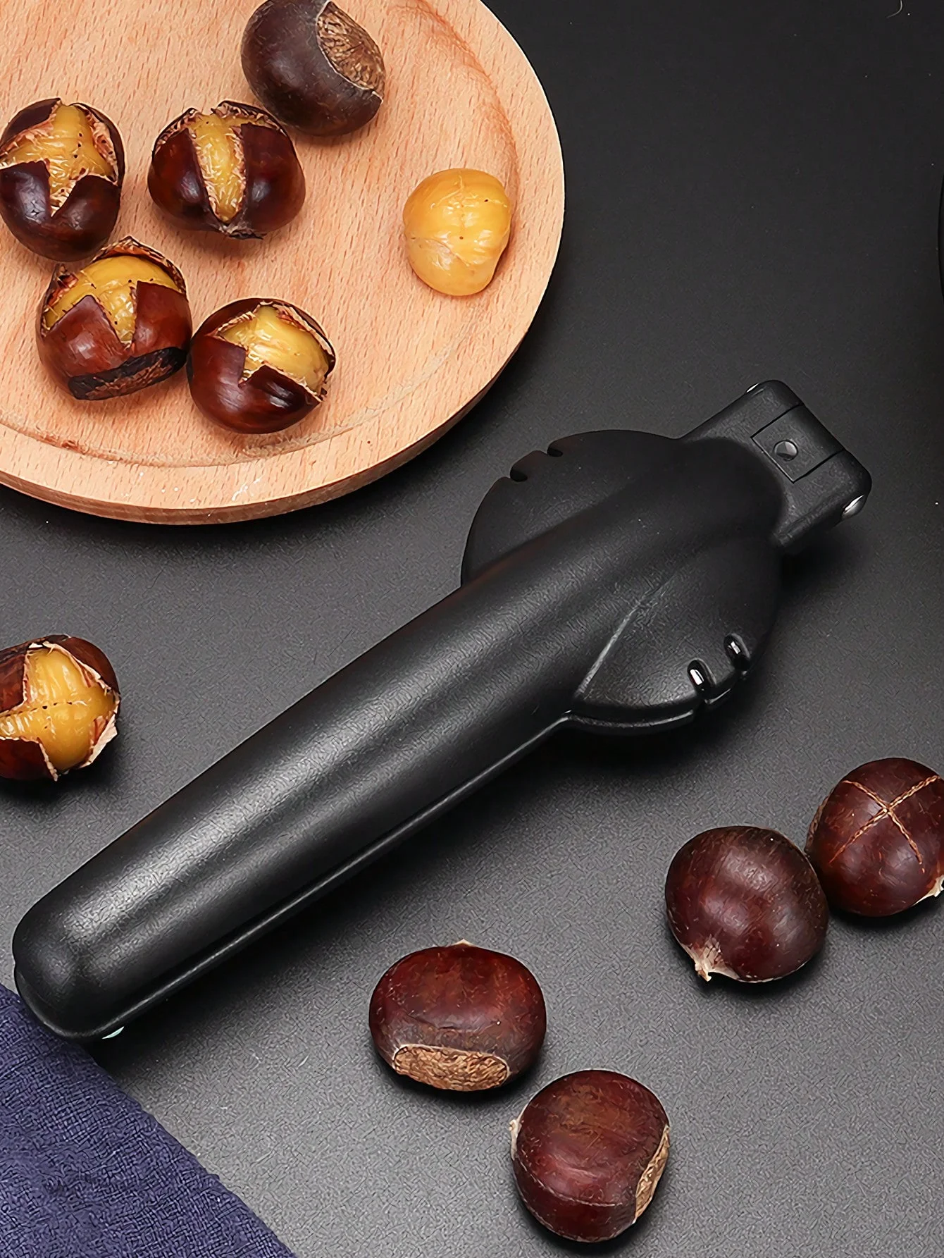 Chestnut clamp stainless steel chestnut cutting tool pistachio nut bottle opener macadamia nut knife, walnut bottle opener, meta